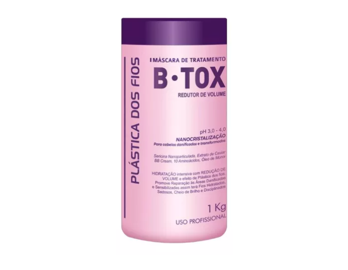 Plastica dos Fios Hair Btox Volume Reduction Hair Recovering Mask 34oz 1kg