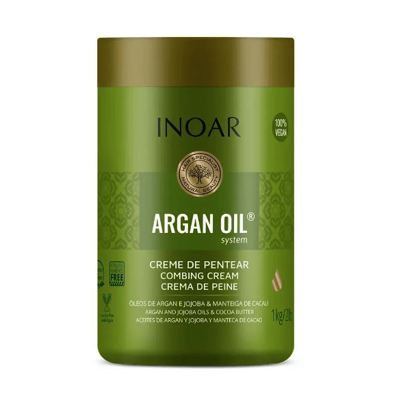 INOAR OLIO D'ARGAN MASCHERA TRATTAMENTO CONDIZIONATORE PER CAPELLI 1kg - Keratinbeauty